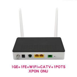 Fiberhome Gpon Onu อุปกรณ์อินเทอร์เน็ต 1Ge + 1Fe + Catv + Wifi + Pots Dual Mode