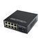 1 ไฟเบอร์ + 8 Rj45 พอร์ตไฟเบอร์ Gigabit Ethernet Media Converter ประสิทธิภาพสูง